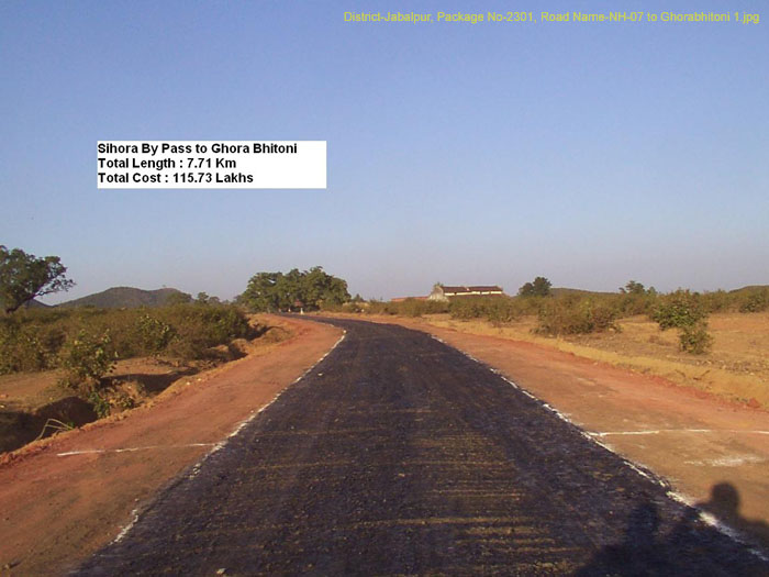 District-Jabalpur, Package No-2301, Road Name-NH-07 to Ghorabhitoni 1